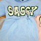 Mikinosaty Sassy modra 5309mo